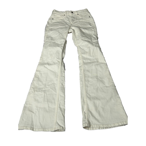 NWT Divided H&M Women's White High Waist Flared Leg and Bootcut Jeans Size 2 - Picture 1 of 8